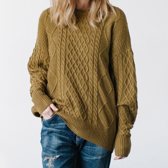 Oversized Cable Knit Sweaters